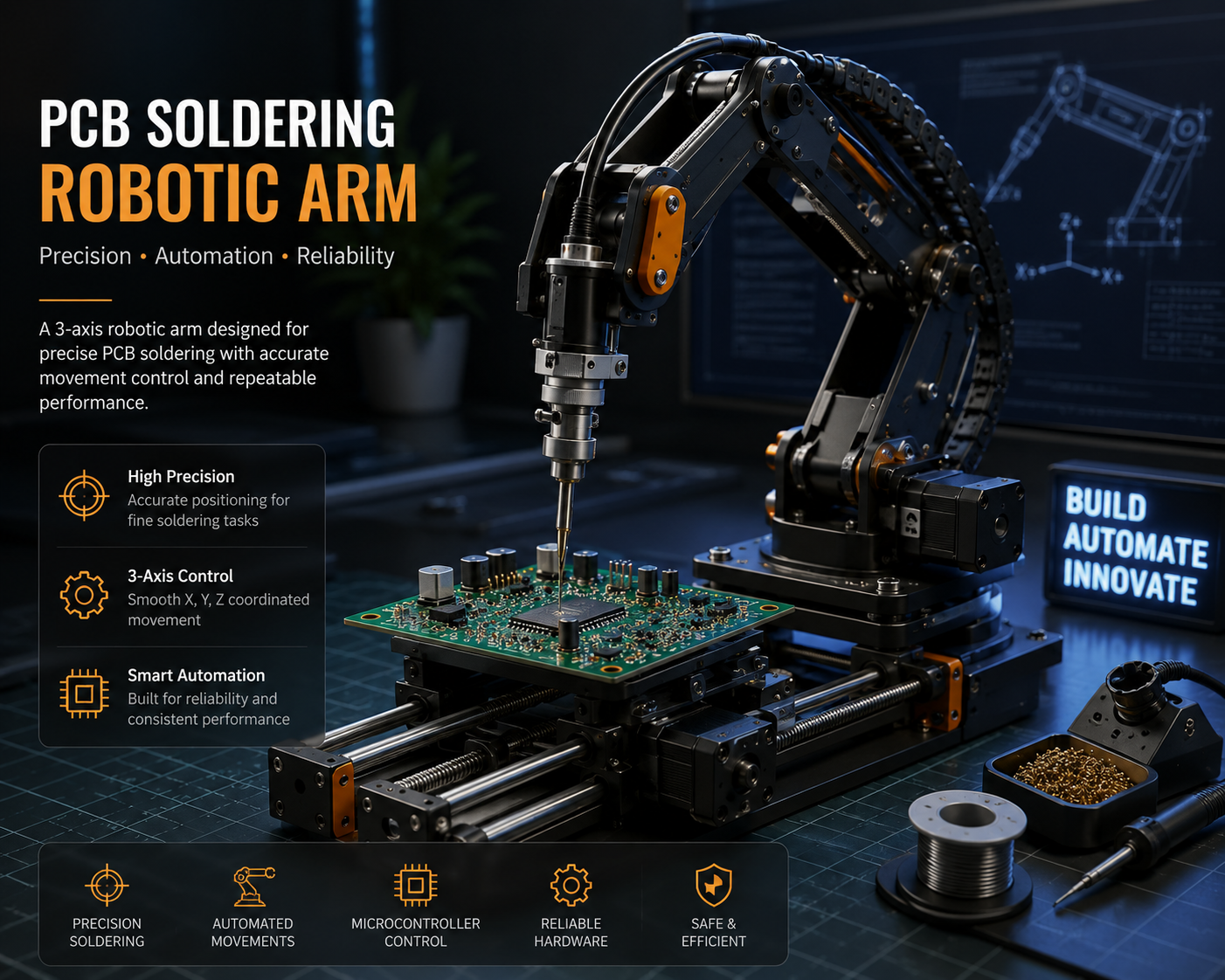 PCB Soldering Robotic Arm